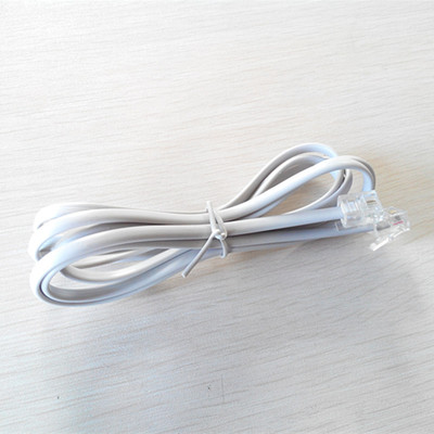 原装高品质1.5米贝吉色2芯6P2C电话线 连接稳定，应用广泛